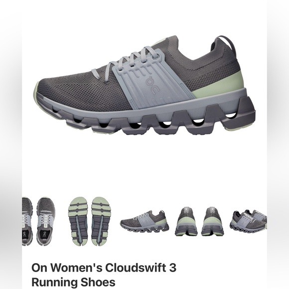 Brand New On Cloud Running womens cloudswift 3 Shoes in rock color size 9 - Picture 8 of 11